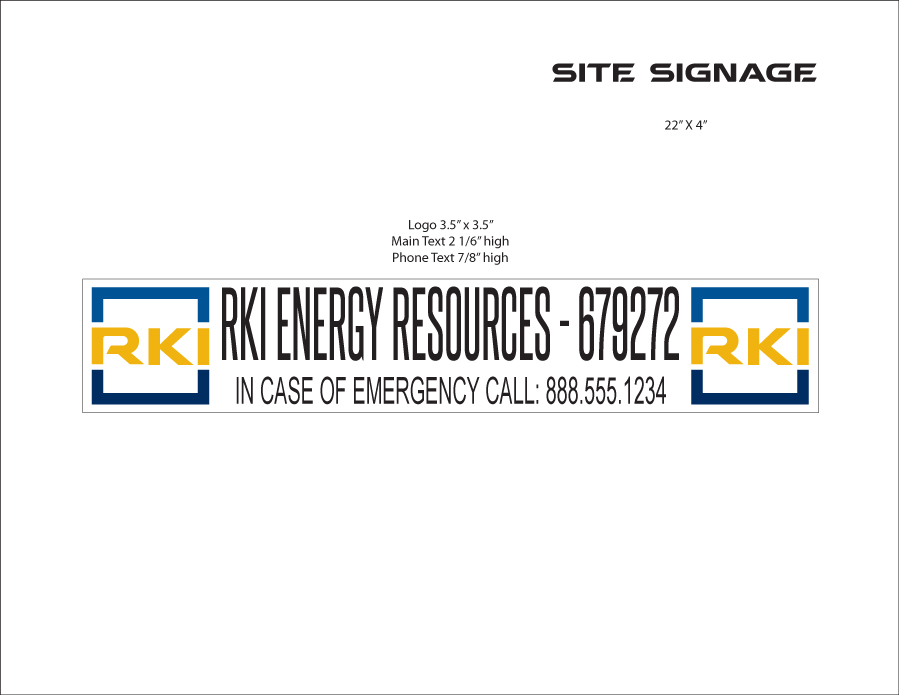 RKI Signage Layout